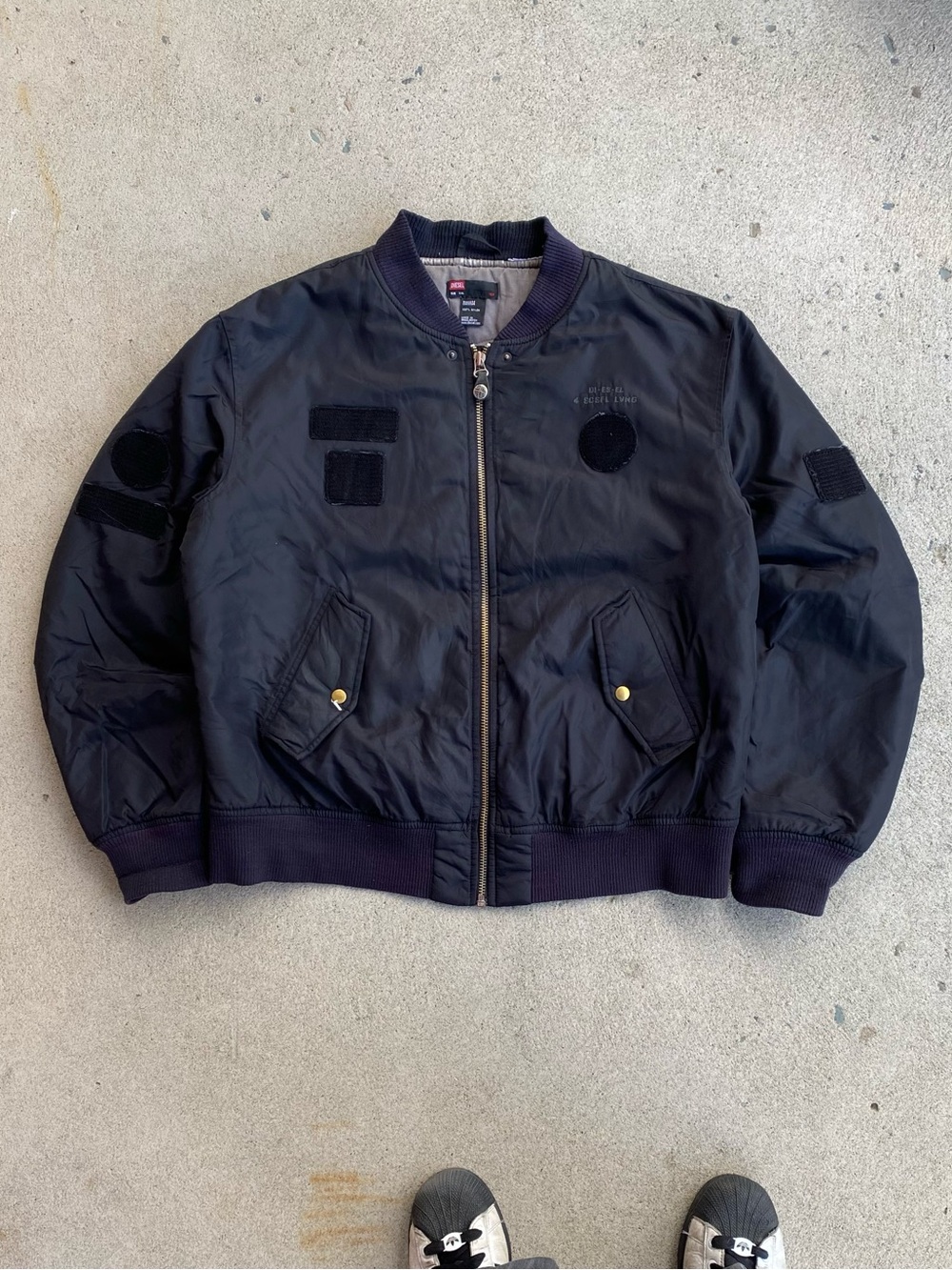 Y2k Diesel Bomber Zip-Up Jacket